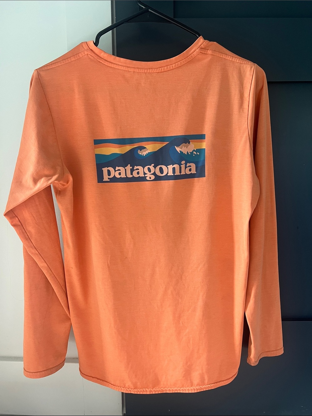 Patagonia Orange capilene sun shirt
